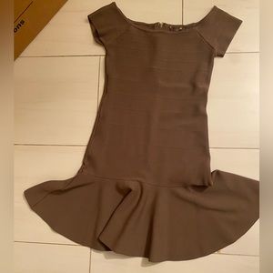Guess brown tan bandage dress small